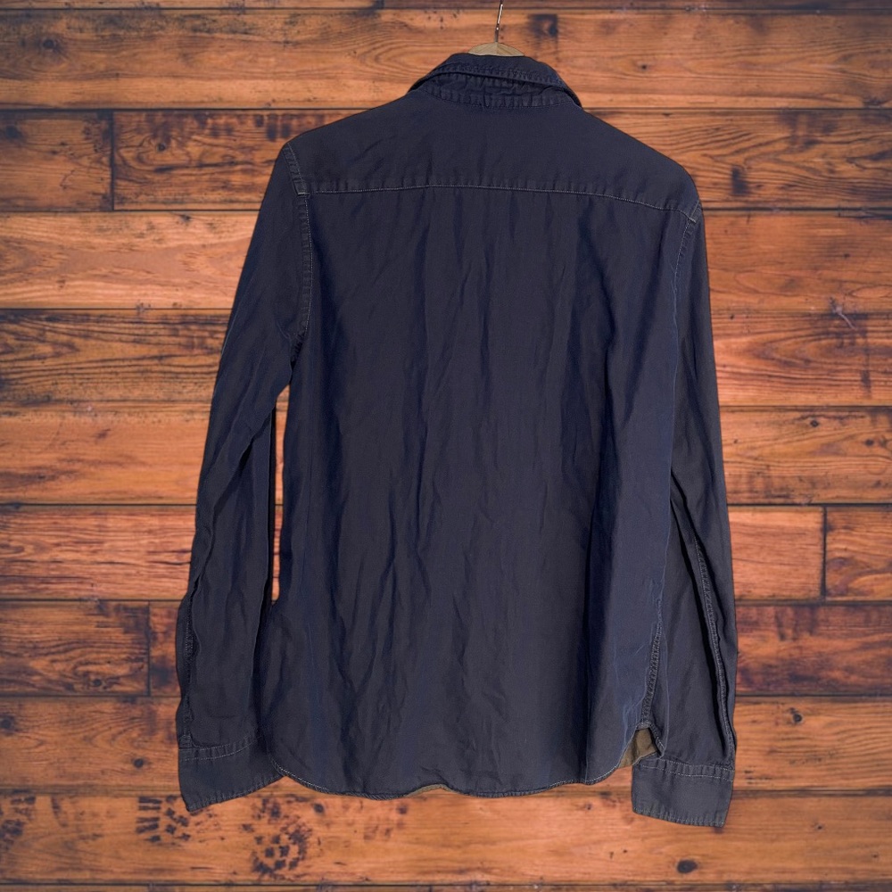 5 for $25🔥J.Lindeberg Umen Fitted Navy Men's Cotton Shirt Medium - Picture 2 of 5